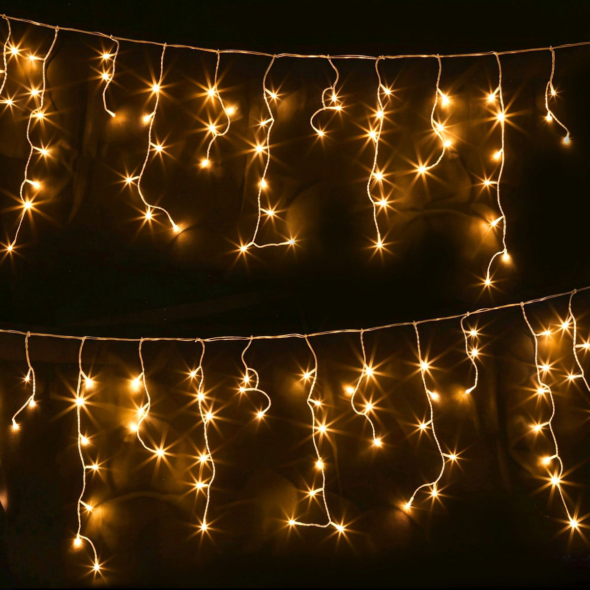 Warm White Icicle Lights, 20m, 800 LEDs