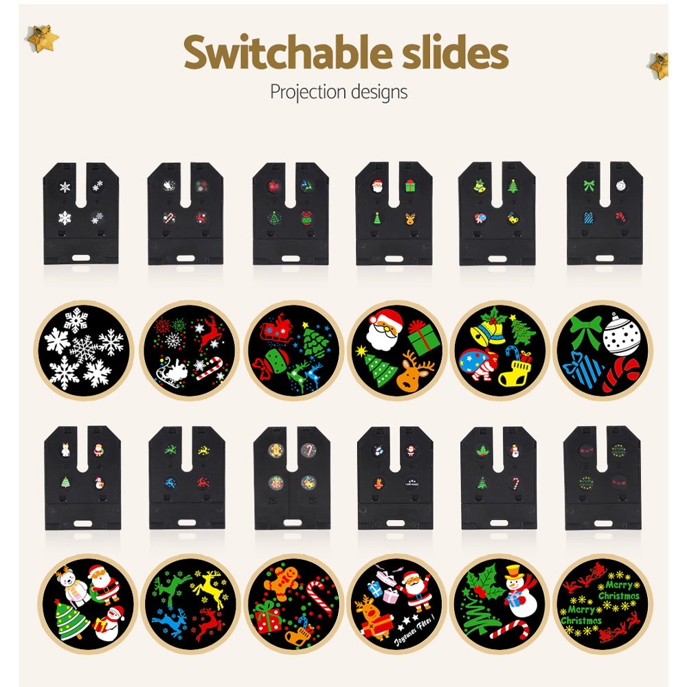 Christmas Light Projector, 12 Festive Designs