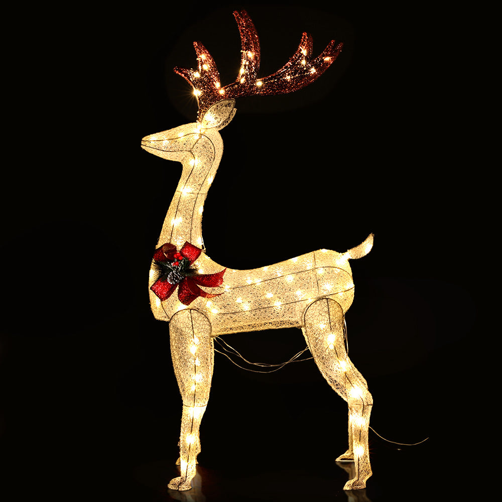 Light-Up Standing Reindeer, 150cm, Warm White