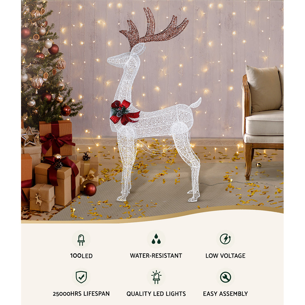 Light-Up Standing Reindeer, 150cm, Warm White