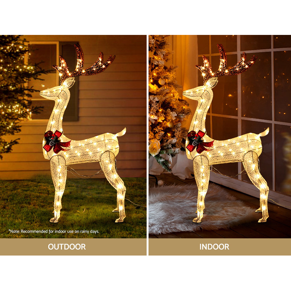 Light-Up Standing Reindeer, 150cm, Warm White