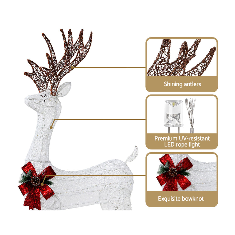 Light-Up Standing Reindeer, 150cm, Warm White