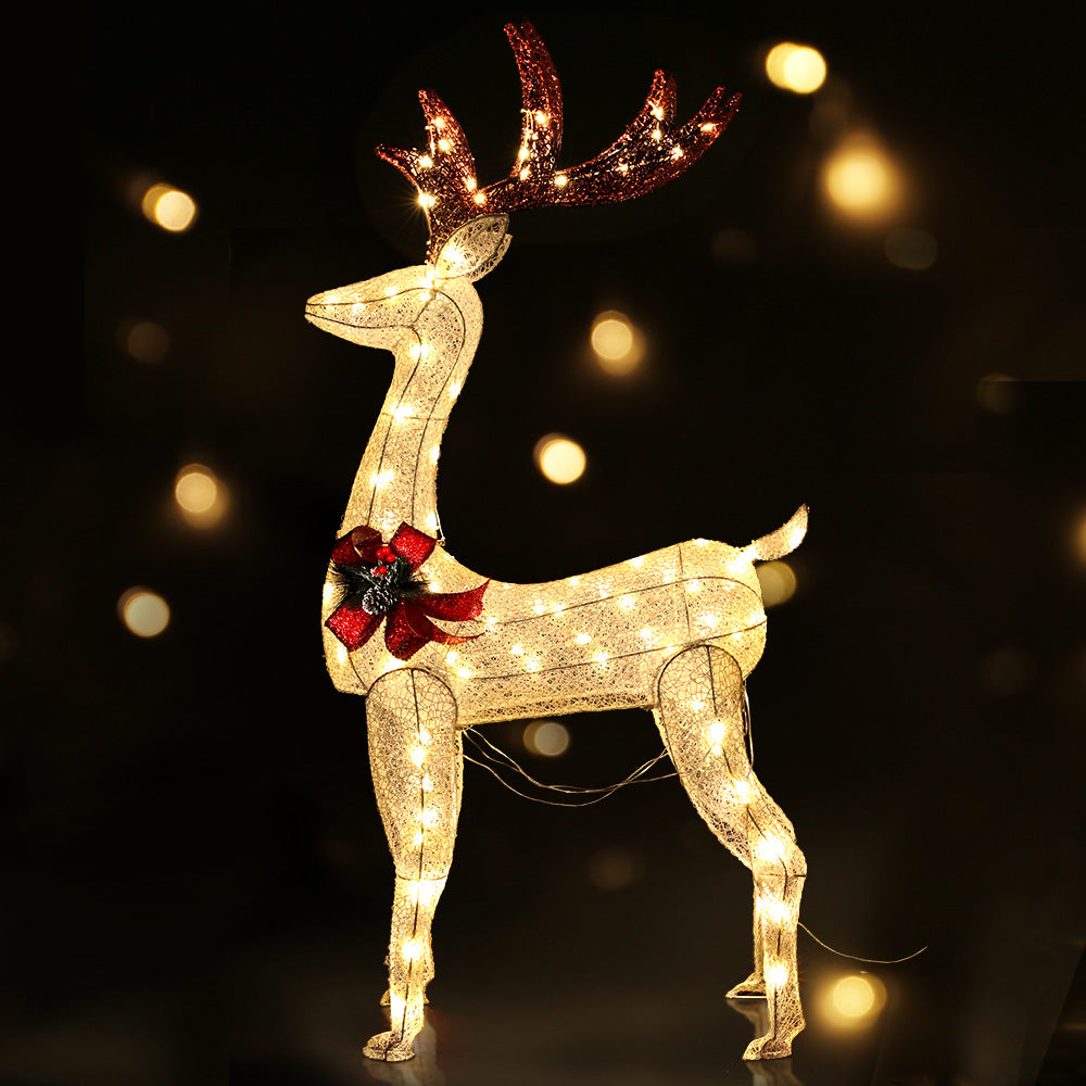 Light-Up Standing Reindeer, 150cm, Warm White