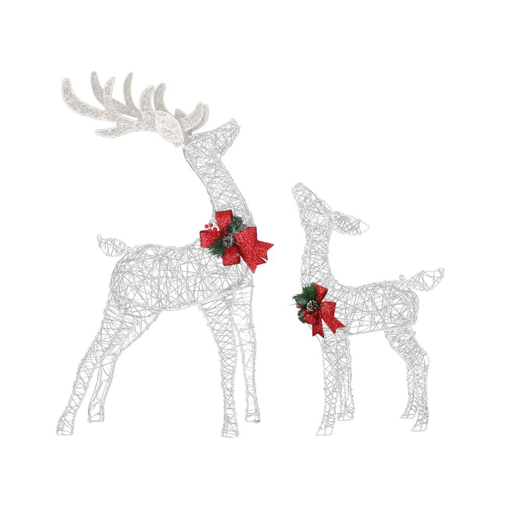 Light-Up Reindeer Set, Set of 2, 170 Warm White LEDs