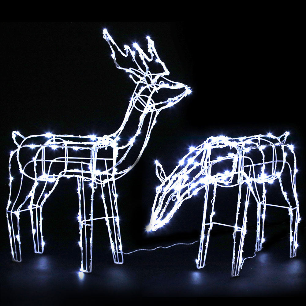 Light-Up Reindeer Pair, Set of 2, 200 LEDs