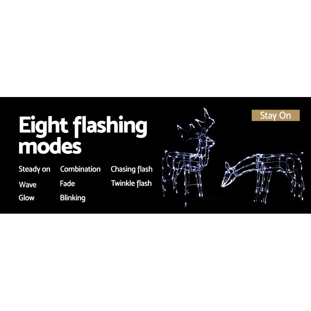 Light-Up Reindeer Pair, Set of 2, 200 LEDs