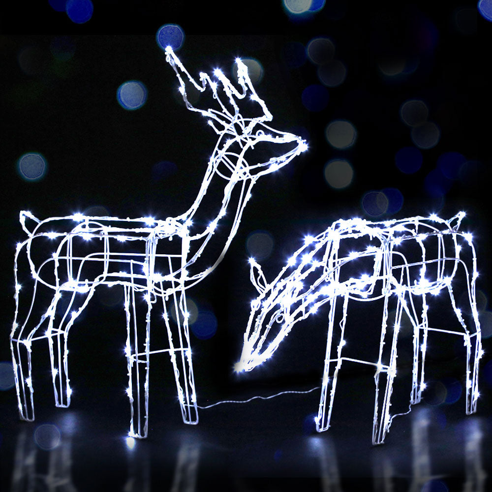 Light-Up Reindeer Pair, Set of 2, 200 LEDs