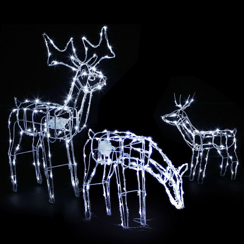 Light-Up Reindeer Family, Set of 3, 250 LEDs