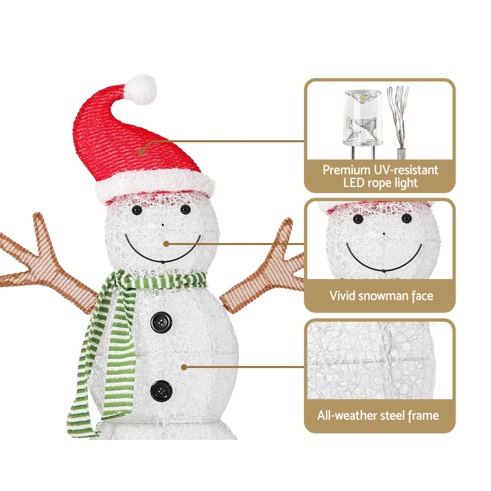 Light-Up Snowman, 97cm, 80 LEDs