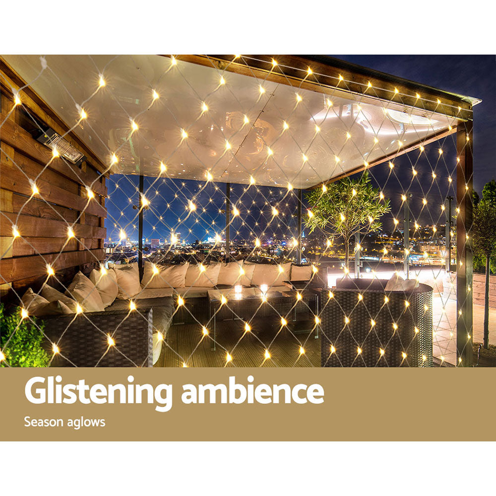 Warm White Net Lights, 4m x 6m, 1000 LEDs