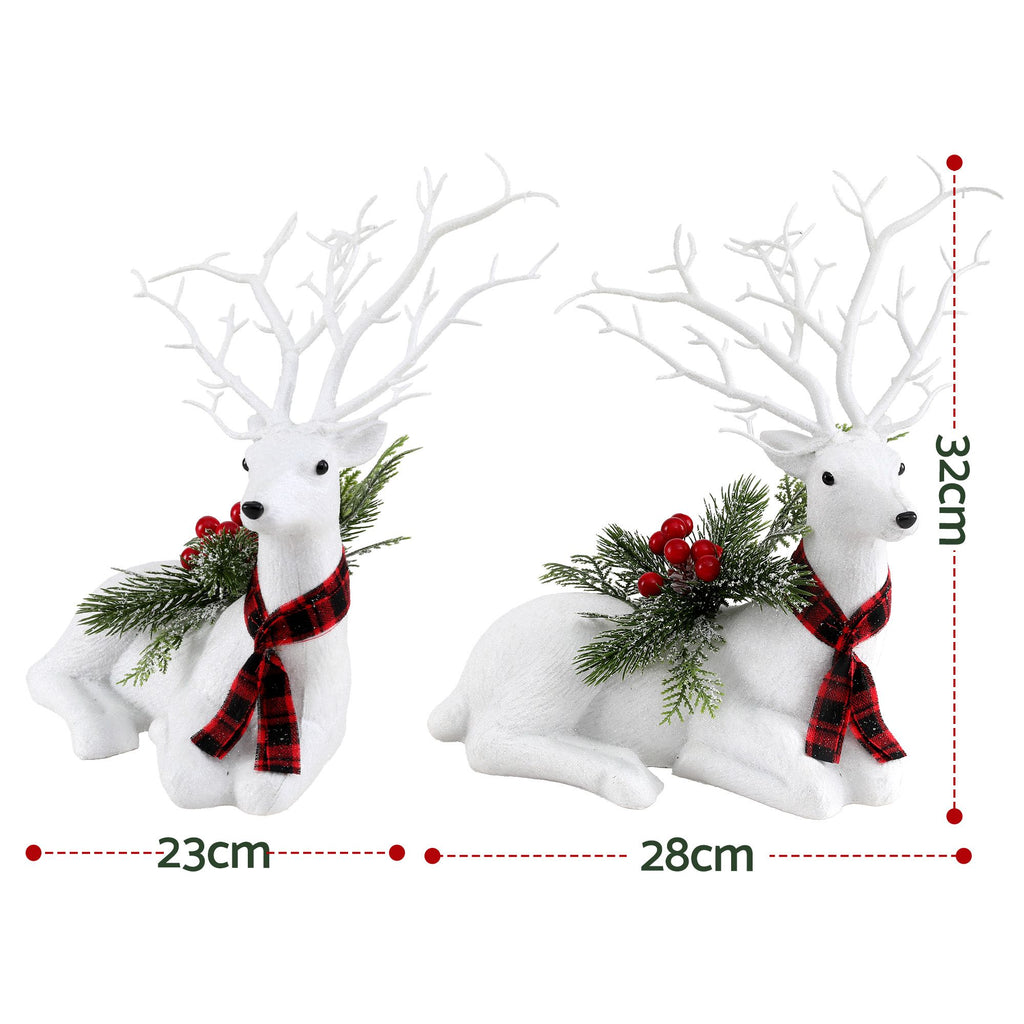 Glitter Reindeer Figurine, 32cm