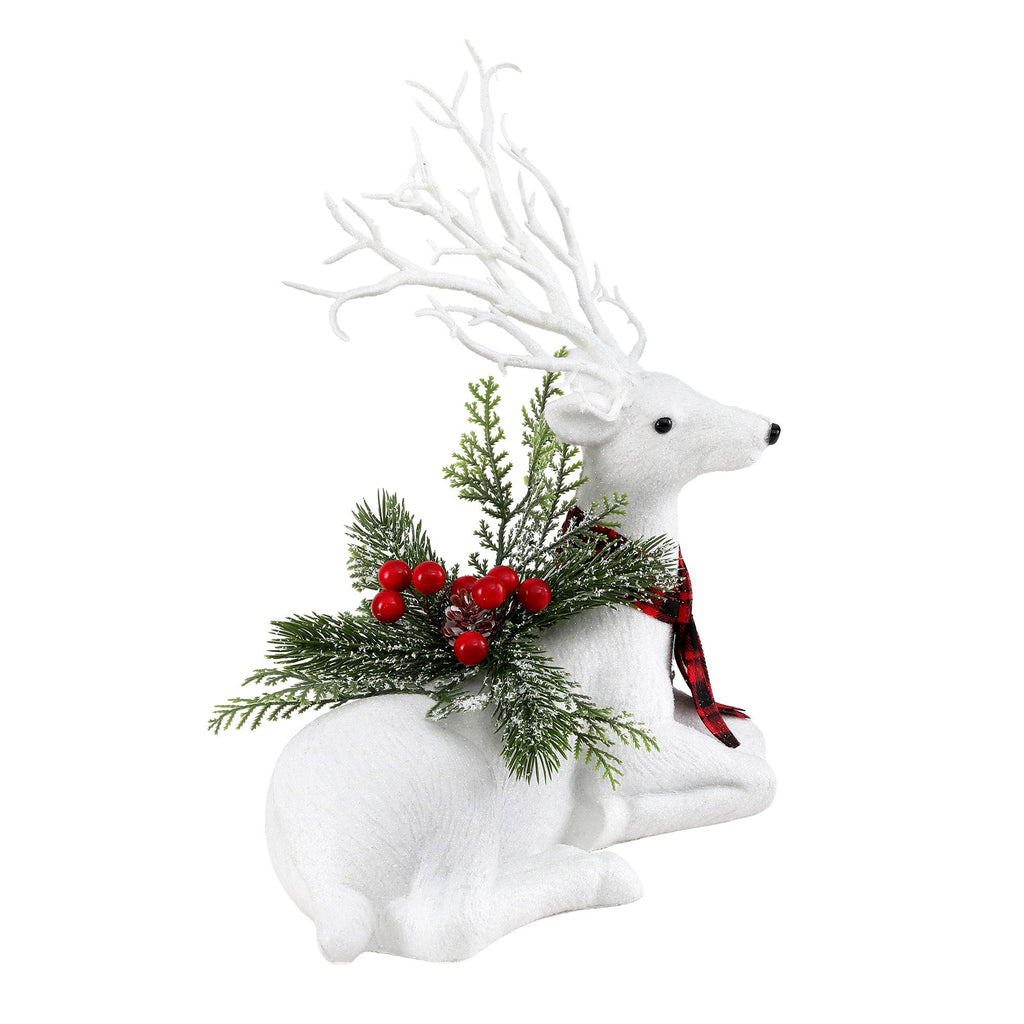 Glitter Reindeer Figurine, 32cm