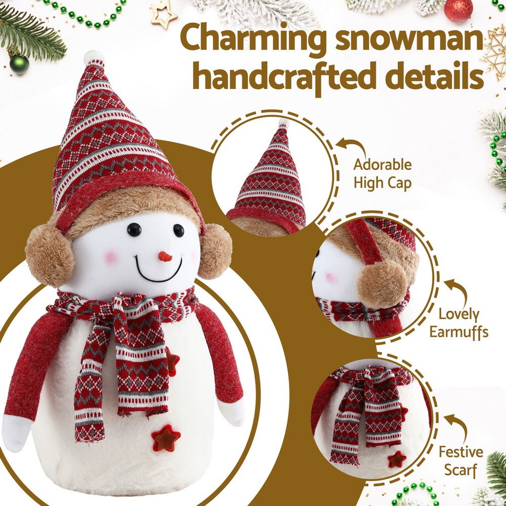 Handcrafted Snowman Ornament, 45cm