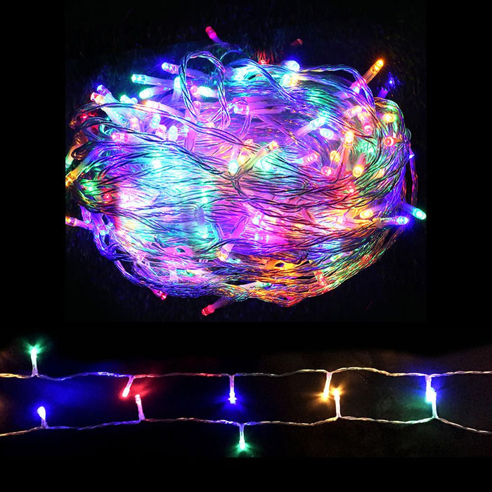 Multicolour Christmas String Lights, 50m, 8 Modes
