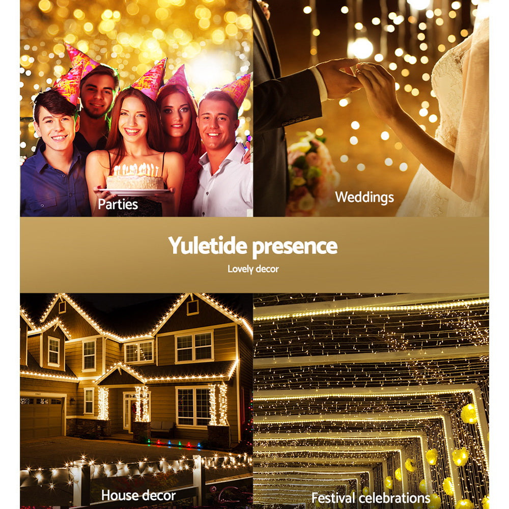 Warm White Christmas String Lights, 100m, 500 LEDs