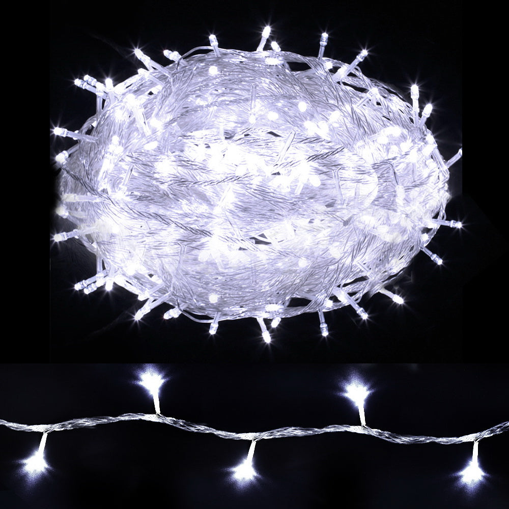 Cool White Christmas String Lights, 100m, 500 LEDs