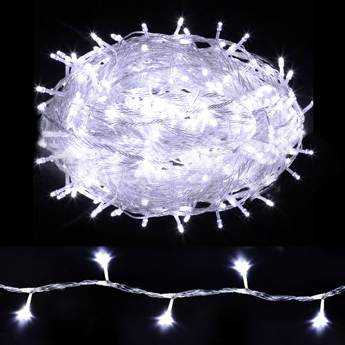 Cool White Christmas String Lights, 100m, 500 LEDs