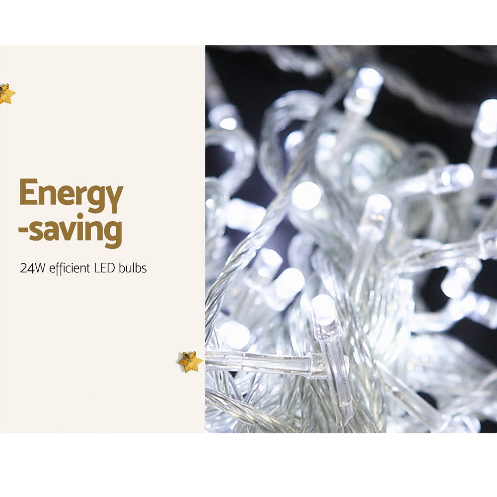 Cool White Christmas String Lights, 100m, 500 LEDs